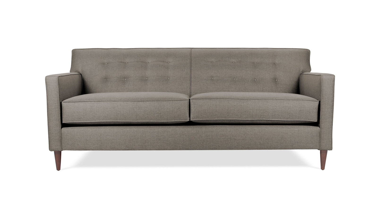 Studio Sleek | Signature Woven Button-Tufted Three-Seat Sofa