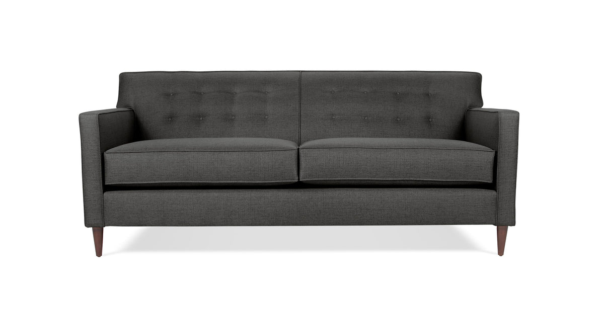 Studio Sleek | Signature Woven Button-Tufted Three-Seat Sofa