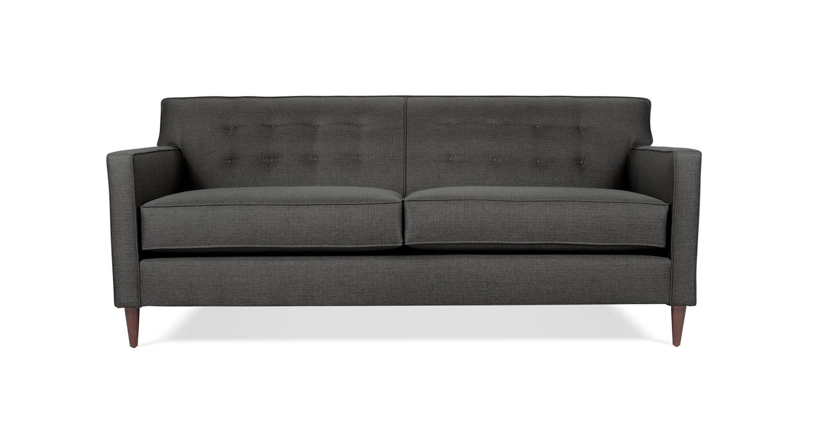 Studio Sleek | Signature Woven Button-Tufted Three-Seat Sofa