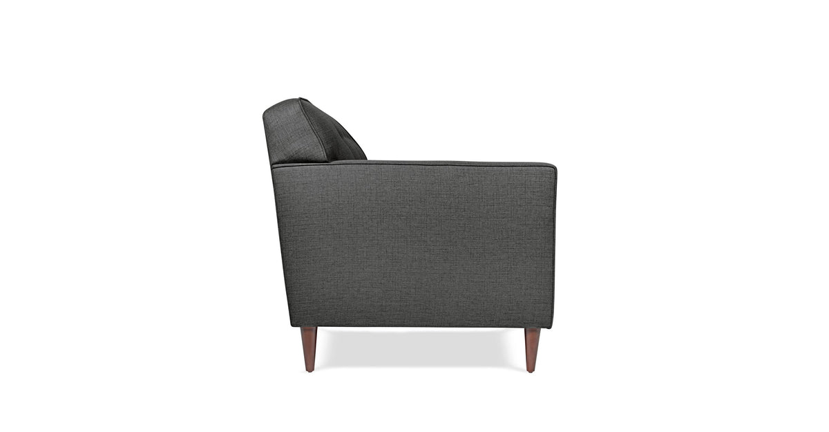Studio Sleek | Signature Woven Button-Tufted Three-Seat Sofa