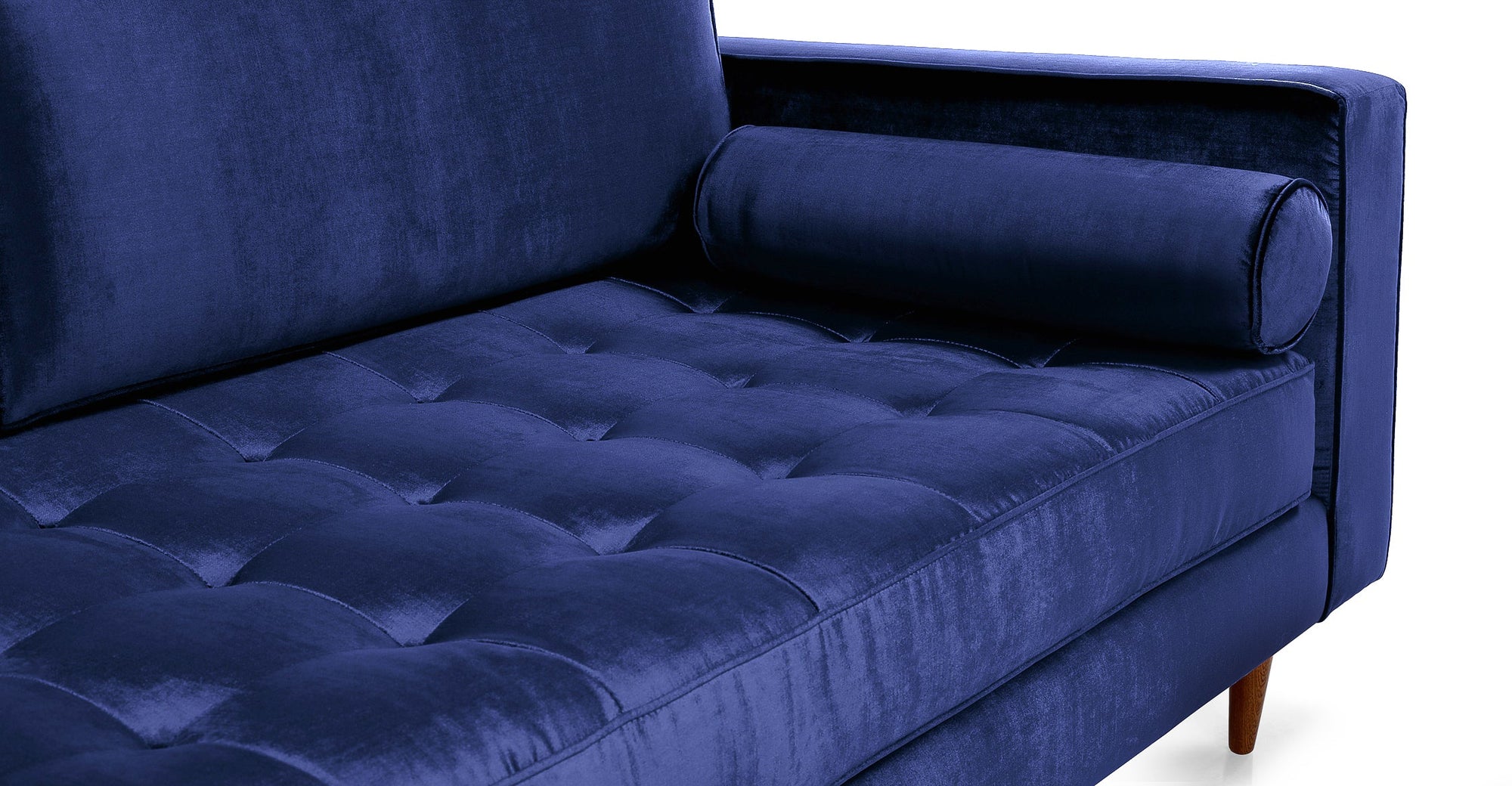 Velvet Lounge | Hand-Tufted Real Velvet Three-Seat Sofa