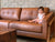 Jensen Sofa, Aged Bronze genuine Leather