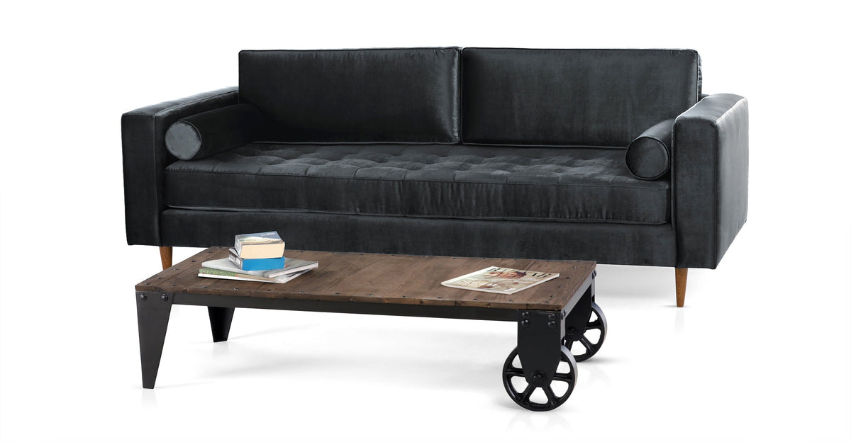Velvet Lounge | Hand-Tufted Luxury Velvet Three-Seat Sofa