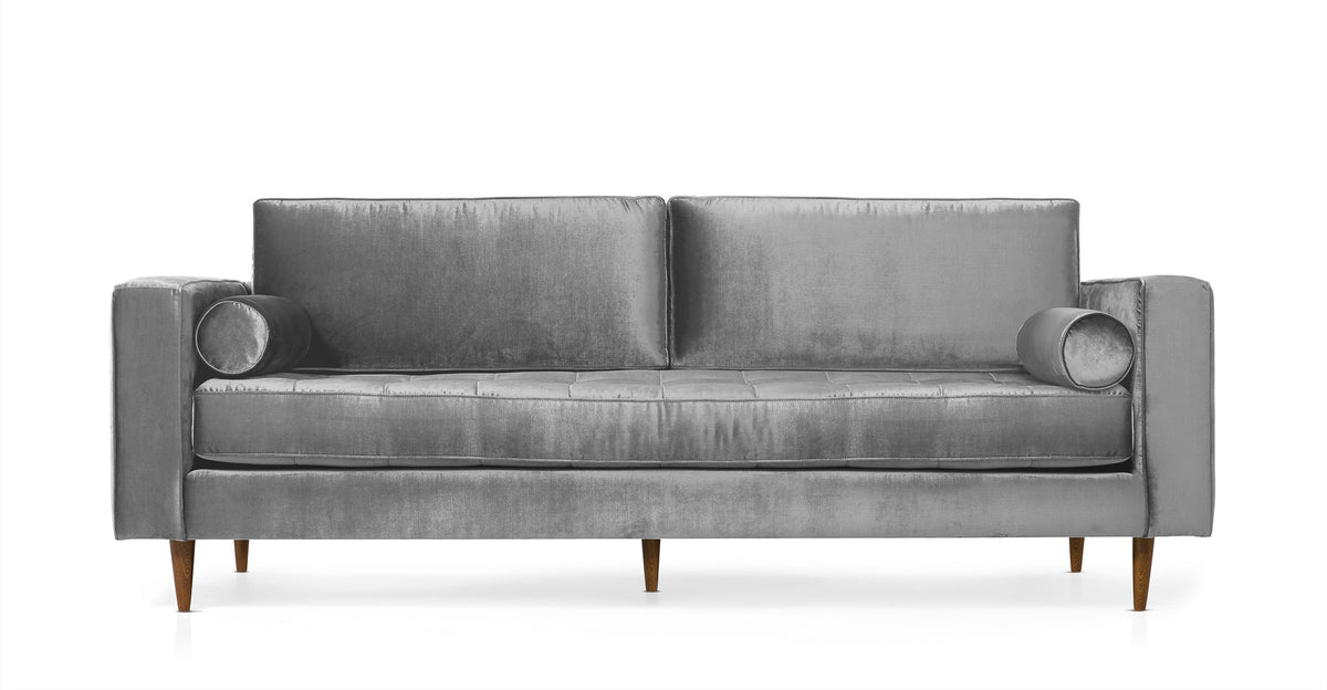 Velvet Lounge | Hand-Tufted Luxury Velvet Three-Seat Sofa