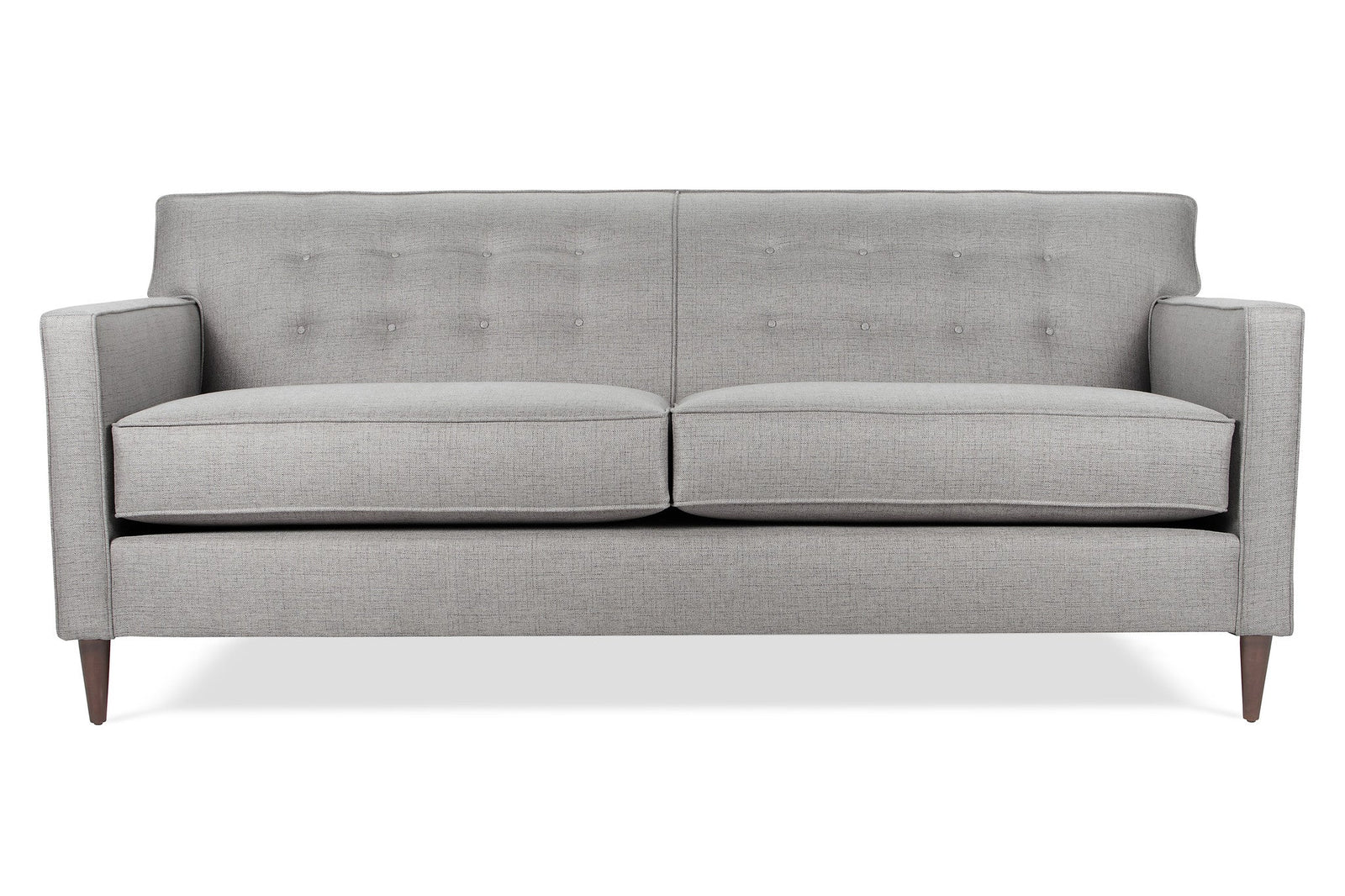 Studio Sleek | Signature Woven Button-Tufted Three-Seat Sofa