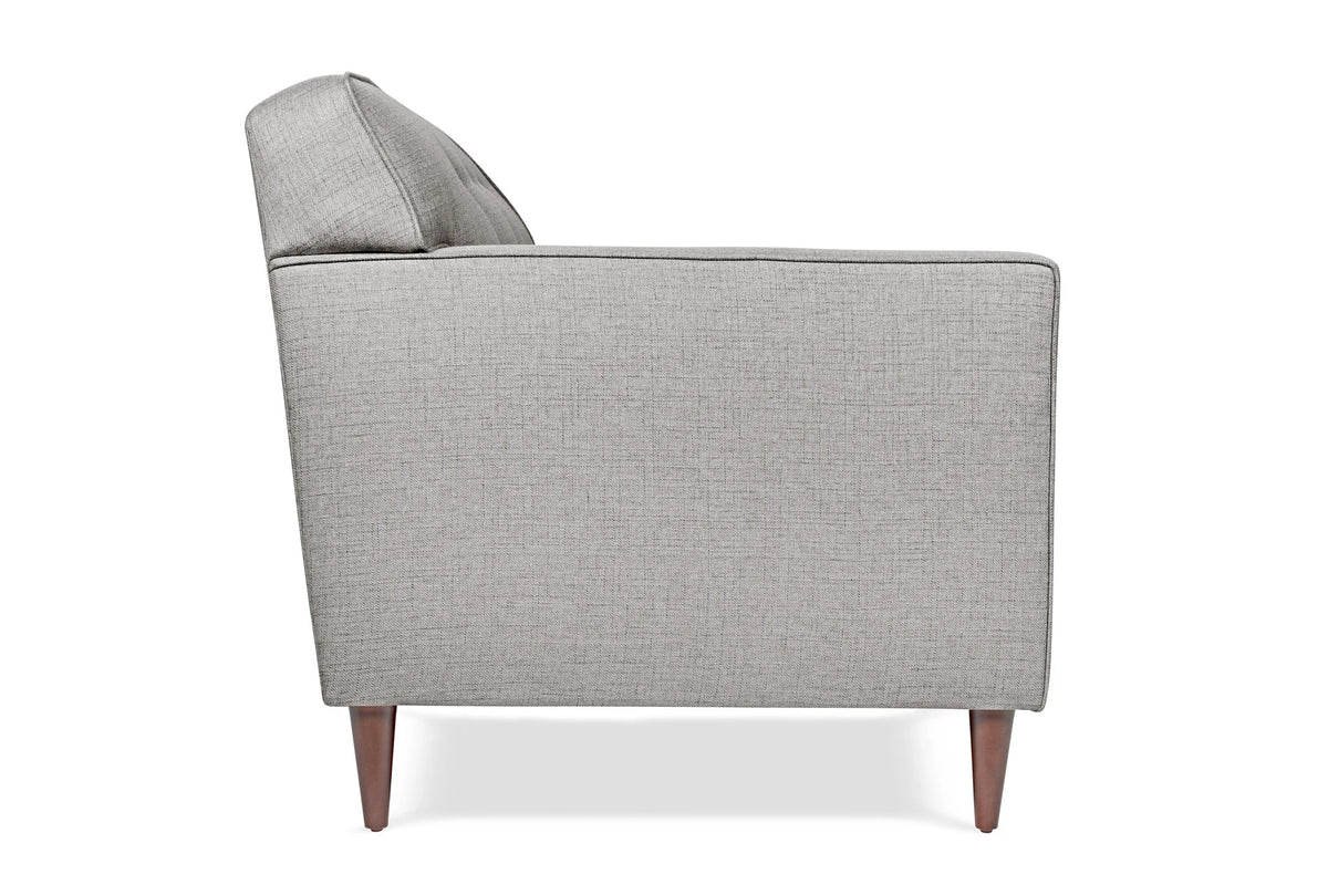 Studio Sleek | Signature Woven Button-Tufted Three-Seat Sofa