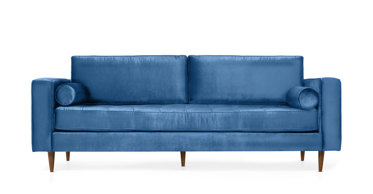 Velvet Lounge | Hand-Tufted Luxury Velvet Three-Seat Sofa