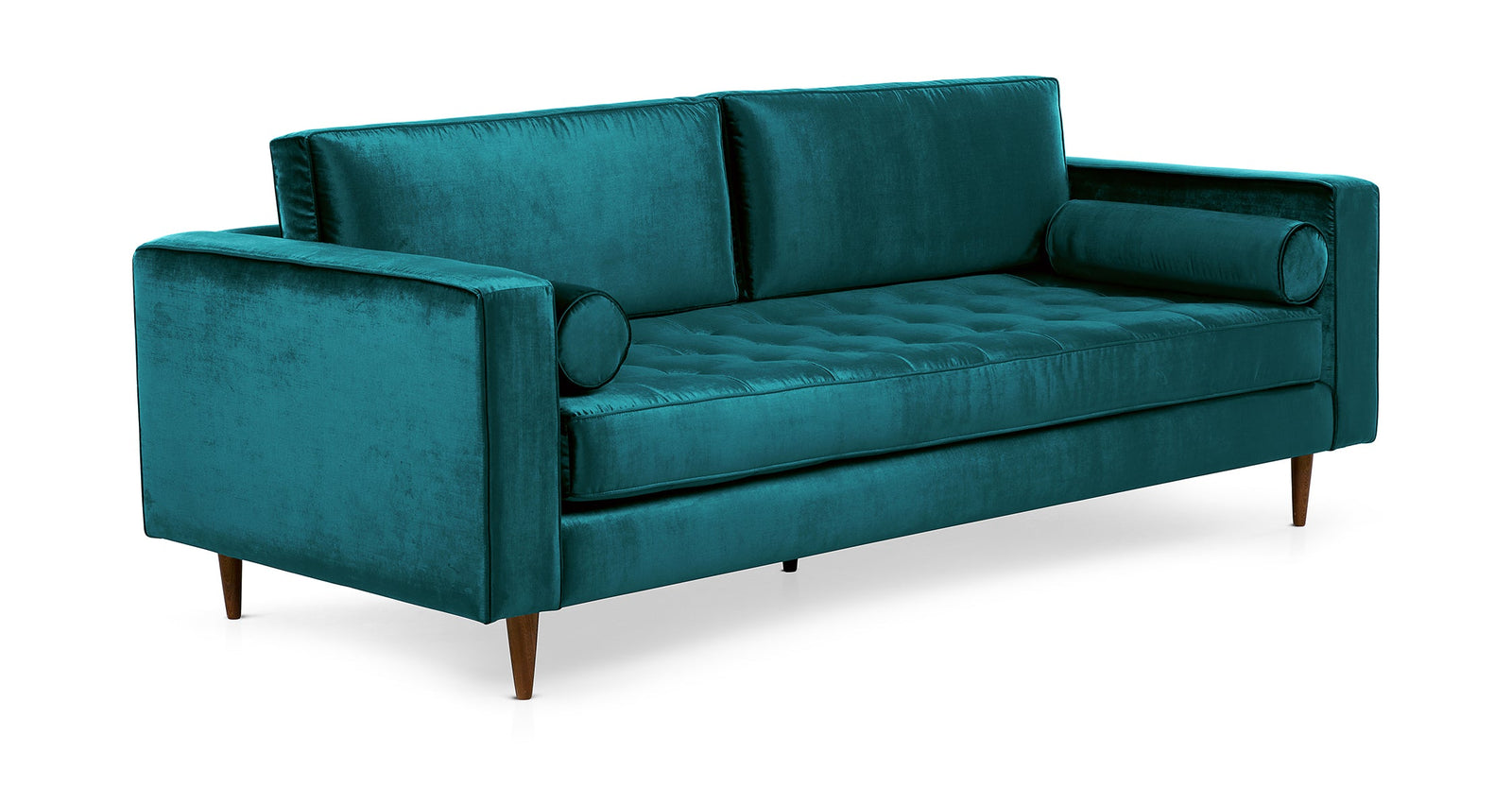 Velvet Lounge | Hand-Tufted Luxury Velvet Three-Seat Sofa