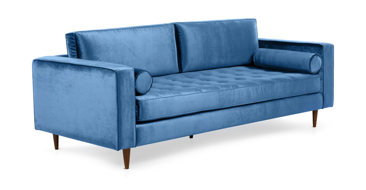Velvet Lounge | Hand-Tufted Luxury Velvet Three-Seat Sofa