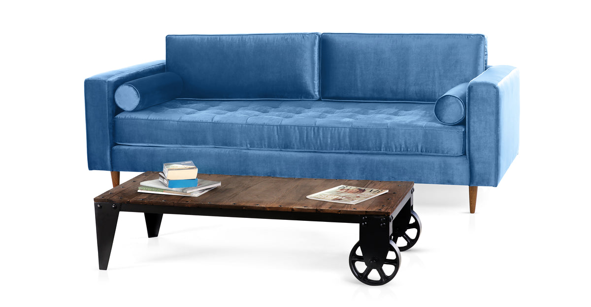 Velvet Lounge | Hand-Tufted Luxury Velvet Three-Seat Sofa