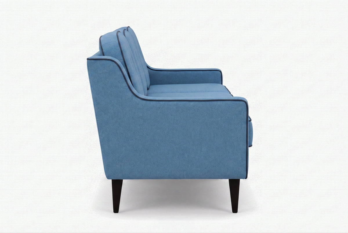 Madison Rue | Soft Woven Capsule-Cushion Three-Seat Sofa