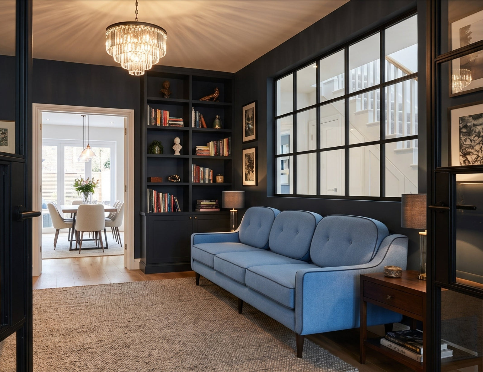 Madison Rue | Soft Woven Capsule-Cushion Three-Seat Sofa